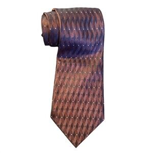 AXIS LA Brown Hand Made 100% Silk Mens‎ Tie 59" Long 4" Wide